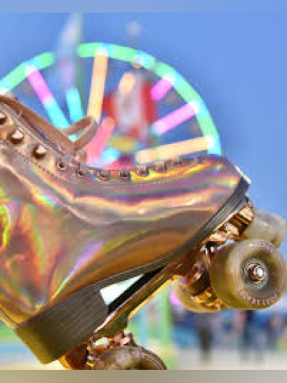 Foxy Skates “Dazzling Groovy Rose Gold"